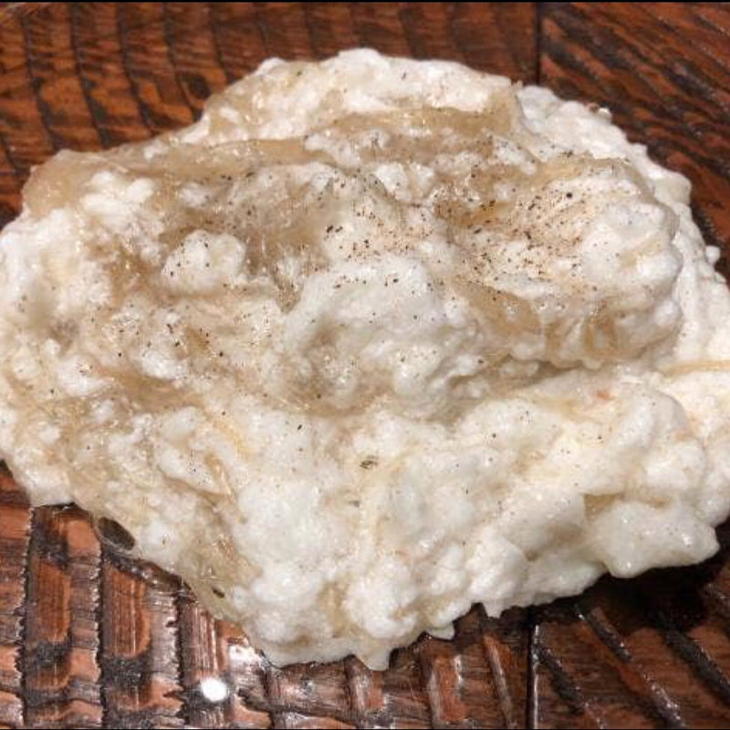 吉切鮫金糸の淡雪炒め(レンゲ)