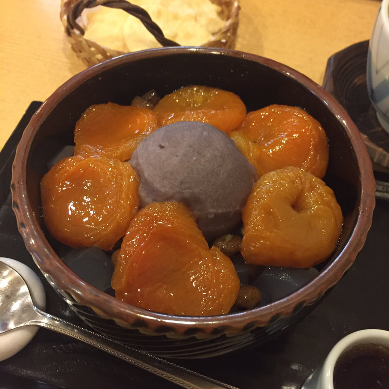 杏あんみつ(紀の善 （きのぜん）)