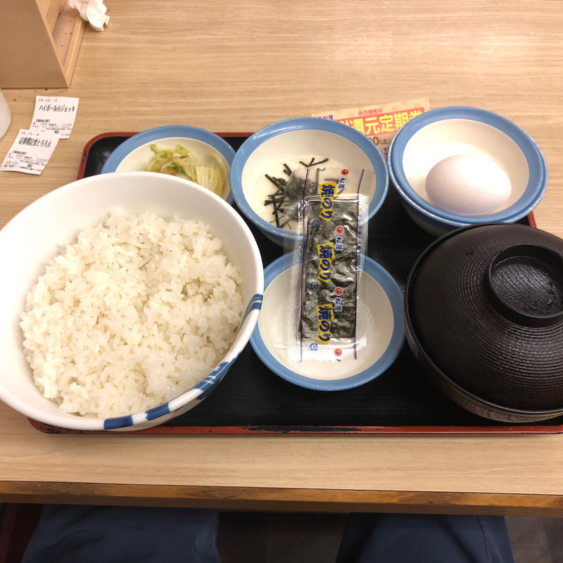 選べる小鉢の玉子かけごはん(松屋 祖師谷大蔵3丁目店)
