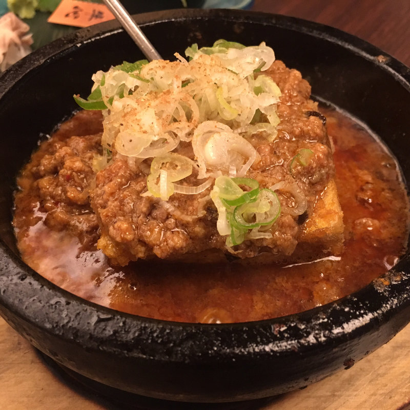 石焼肝マーボー豆腐(肝料理専門店 肝屋 嘉正亭 みその)