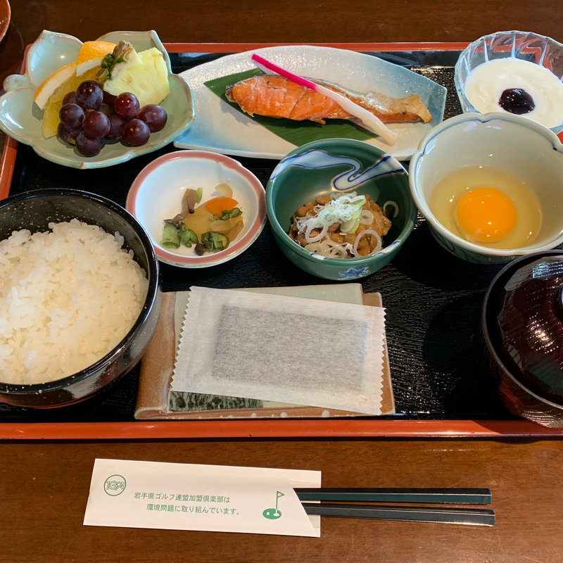 和朝食(安比高原ゴルフクラブ)