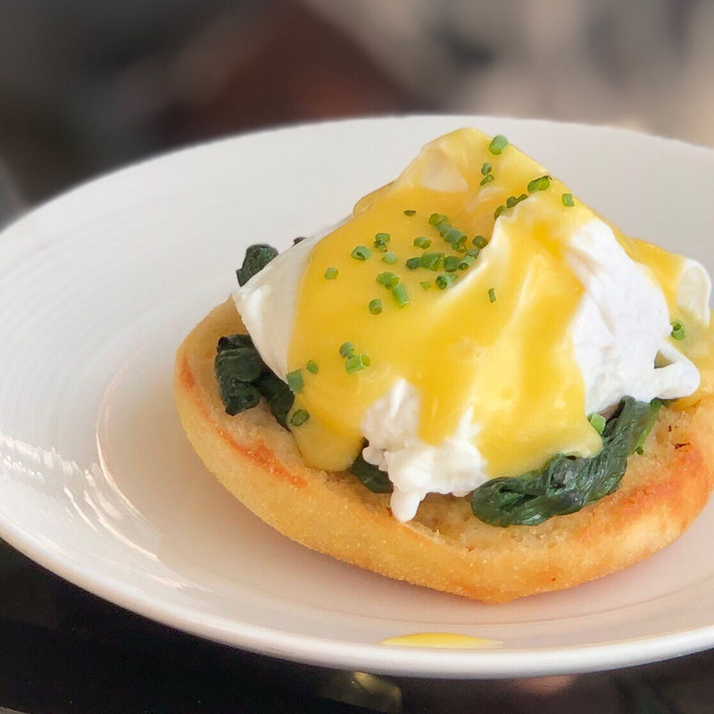 ポーチドエッグ(Spago（マリーナベイサンズ）)
