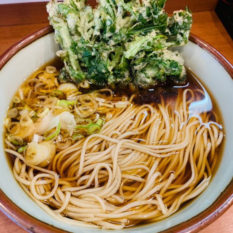 春菊天そば(そば うどん 元長)