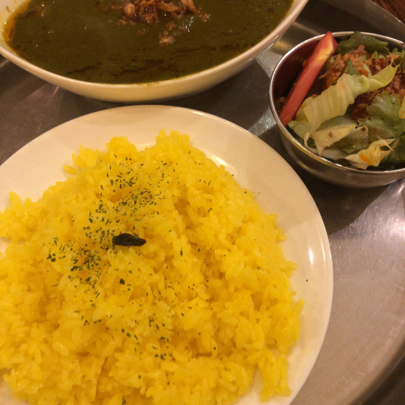 マトンとほうれん草のカレー(インディアンダイニング ダルシャナ)