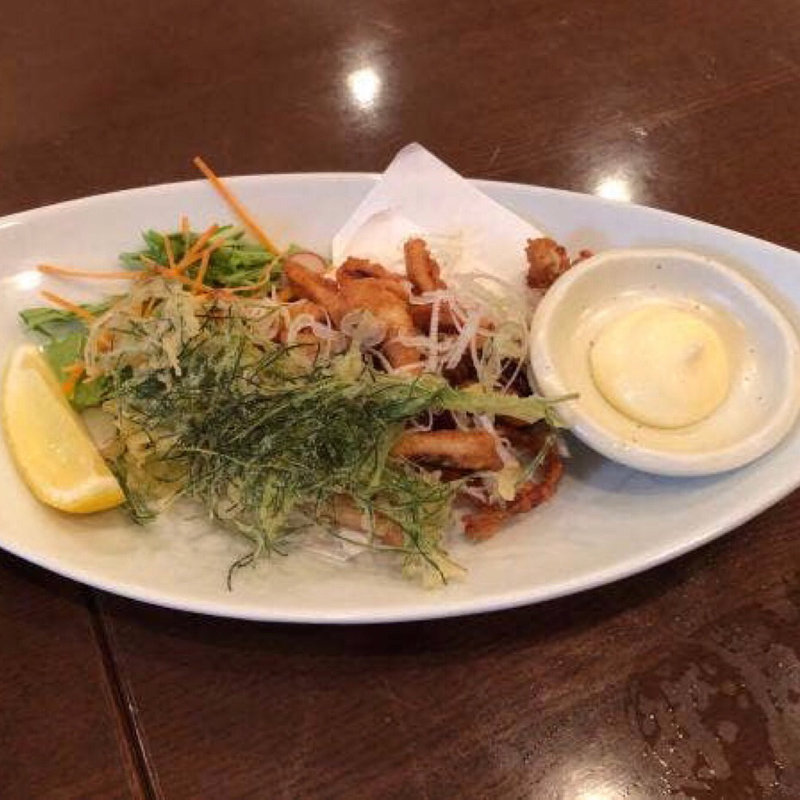 真烏賊の唐揚げ(手打ちそば 俊)