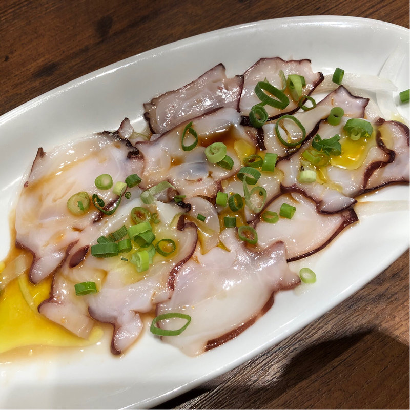 北海道産生タコのカルパッチョ(PRONTO新宿駅東口店)