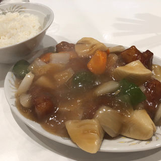 酢豚定食(ラッキー飯店 )