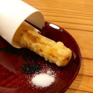 ウリの天ぷら(食堂みやざき)