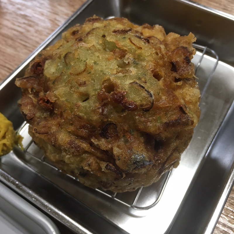 納豆のかき揚げ(大衆酒場 増やま 本店)