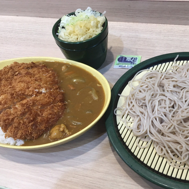 満腹カツカレーセット/冷そば(ゆで太郎 船橋北口店 )