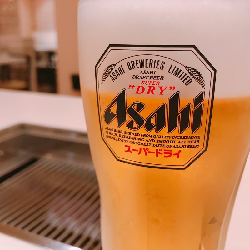 生ビール(中)(牛園 和牛焼肉)