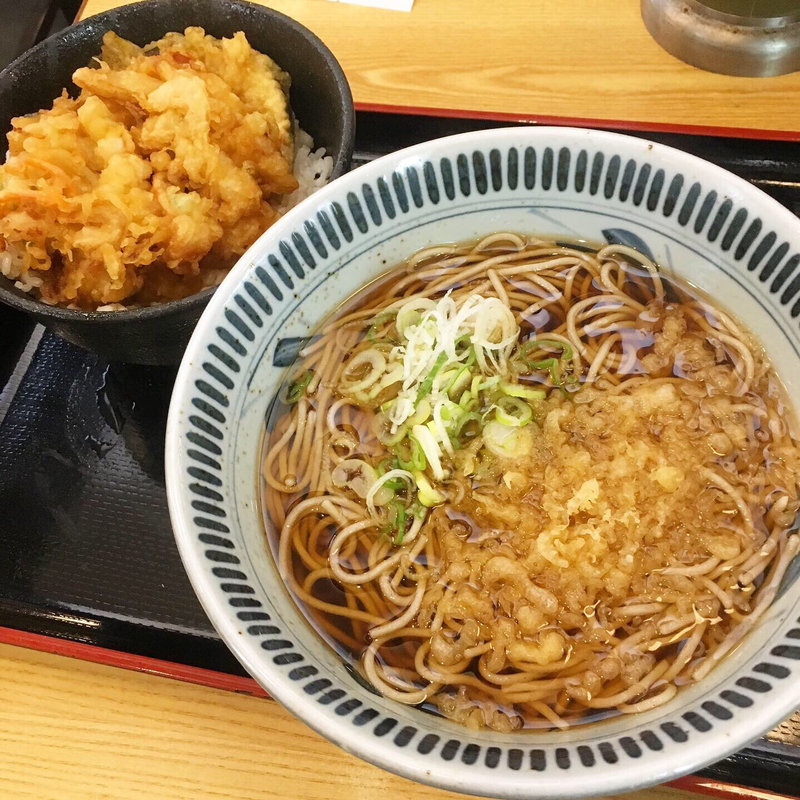 かき揚げ丼セット(本家しぶそば)