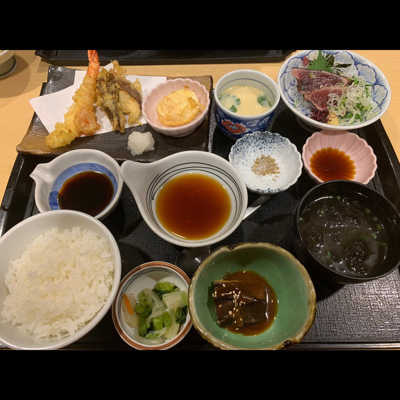 秋の天ぷら盛り合わせ味くらべ御膳(藍屋 国立富士見台店)