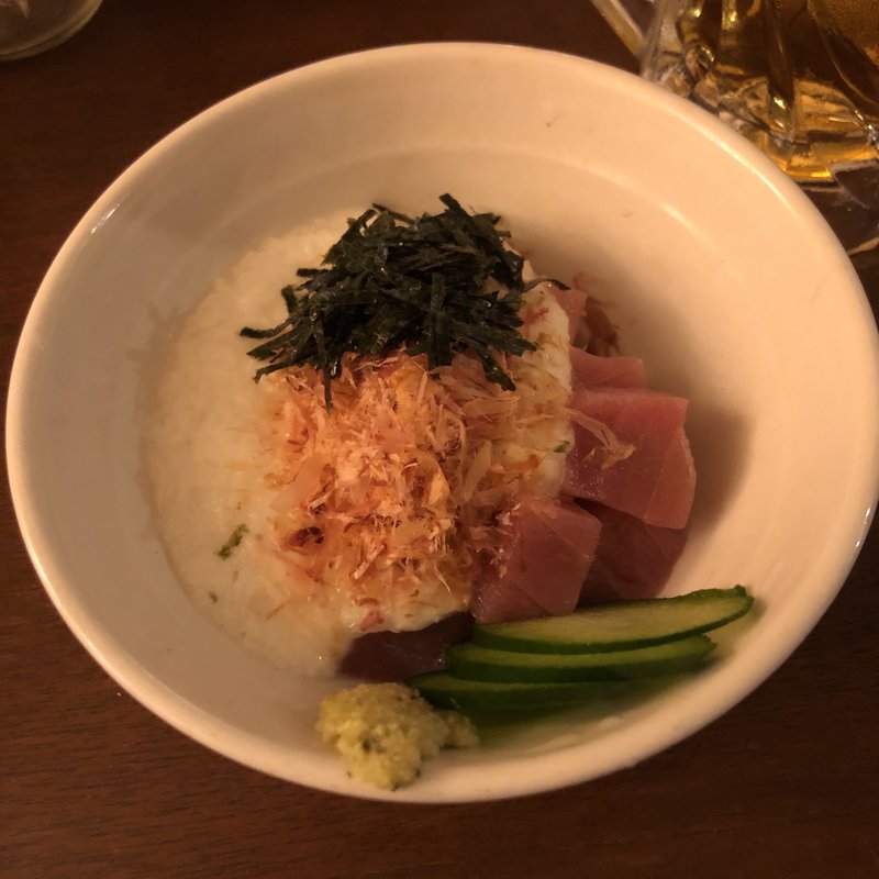 まぐろ山かけ(辻堂おでんセンター なぎさ)