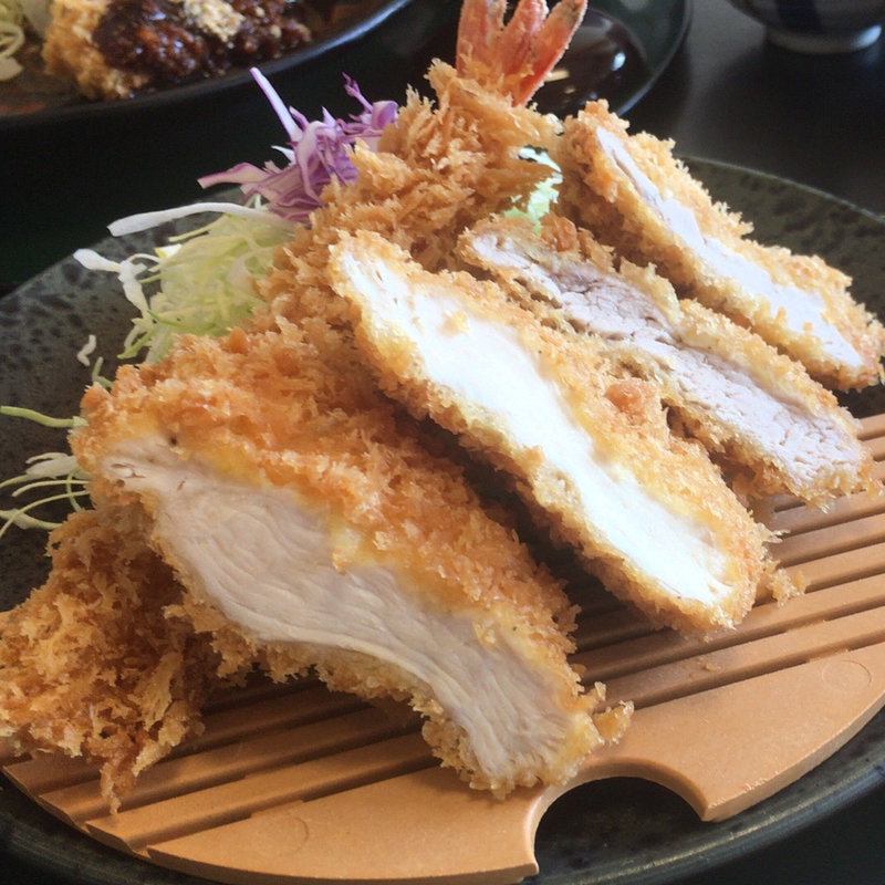 ミックスかつ定食(とんかつ 海老かつ 楽一楽座 桶狭間店)