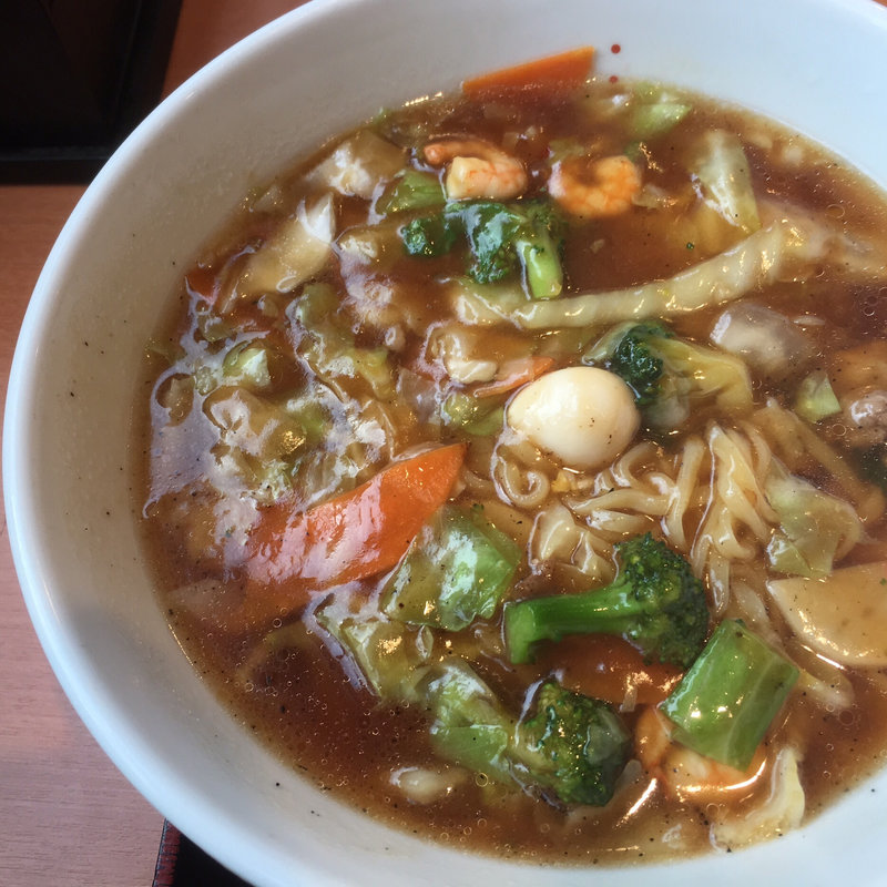 五目あんかけラーメン(日高屋 京成船橋店)