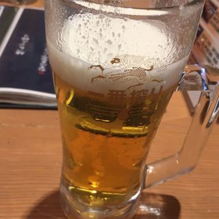 生ビール（中）(もつ焼 坊っちゃん 船橋本店)