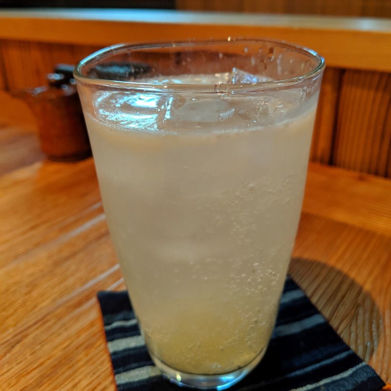 生搾りグレープフルーツサワー(産直青魚専門 池袋 御厨)