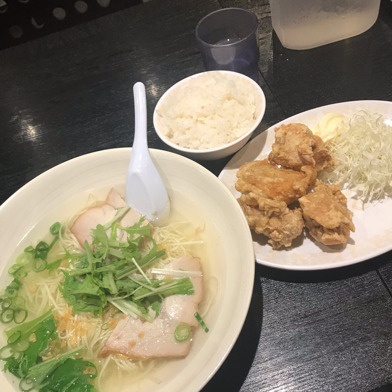 唐揚げセット(揚子江ラーメン 東通り店)