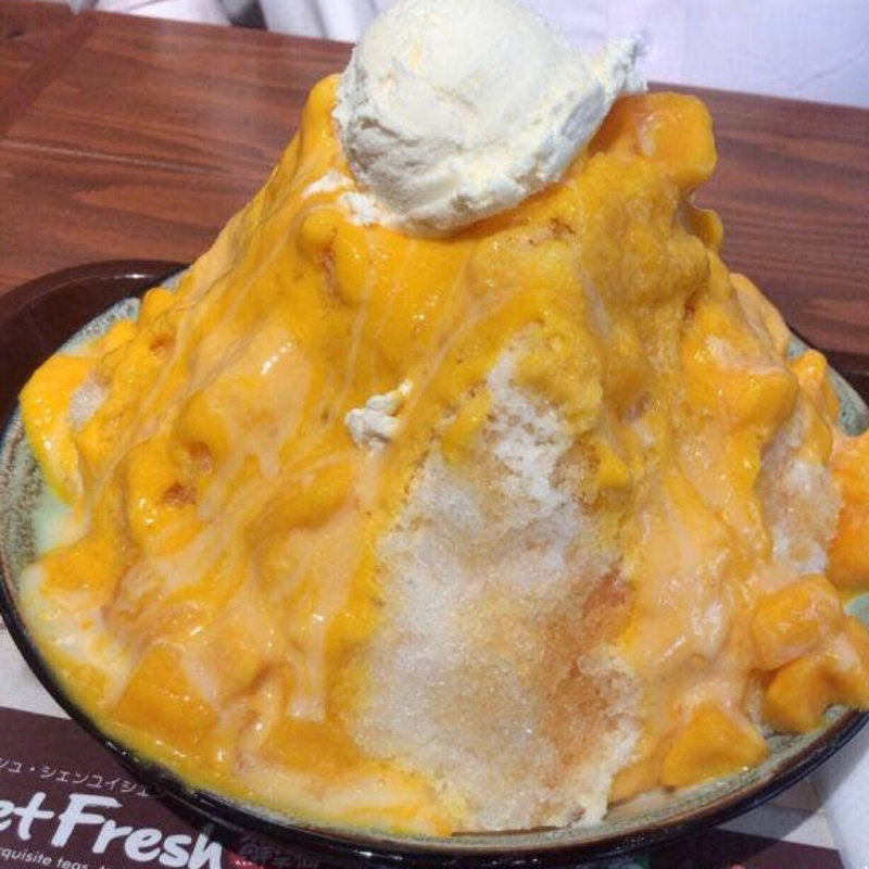 マンゴーミルクかき氷(Meet Fresh 鮮芋仙 横浜中華街店)