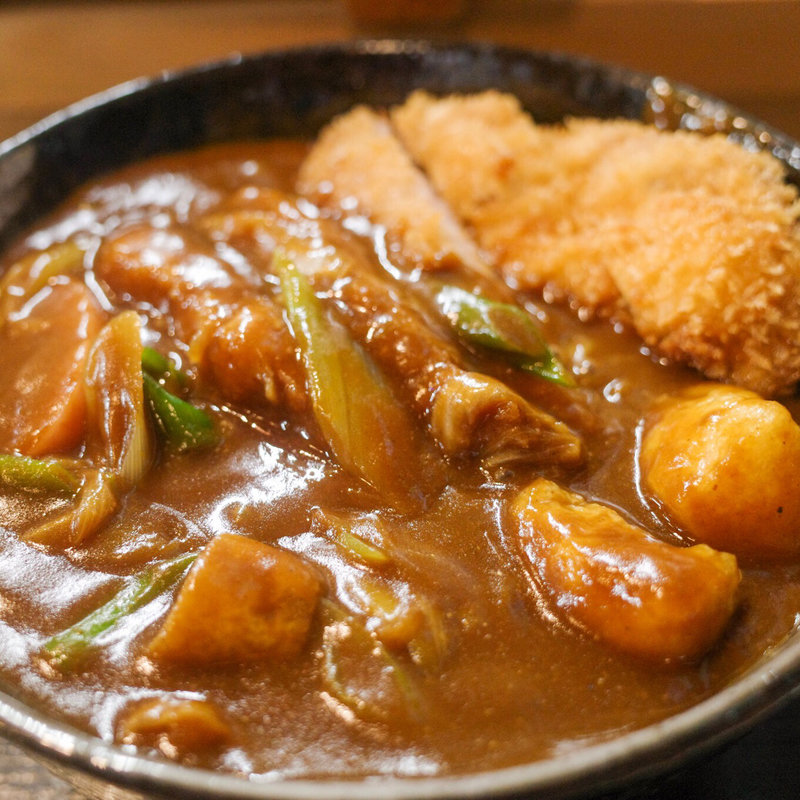カツカレーうどん(美乃寿し)