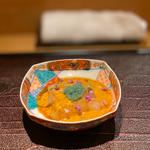 ボタンエビの紹興酒漬け(東麻布 天本)