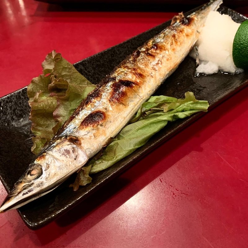 秋刀魚の塩焼き(かぶら)