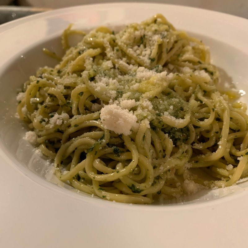 ジェノベーゼソースのキタッラ(ワインバーコインズアウル)