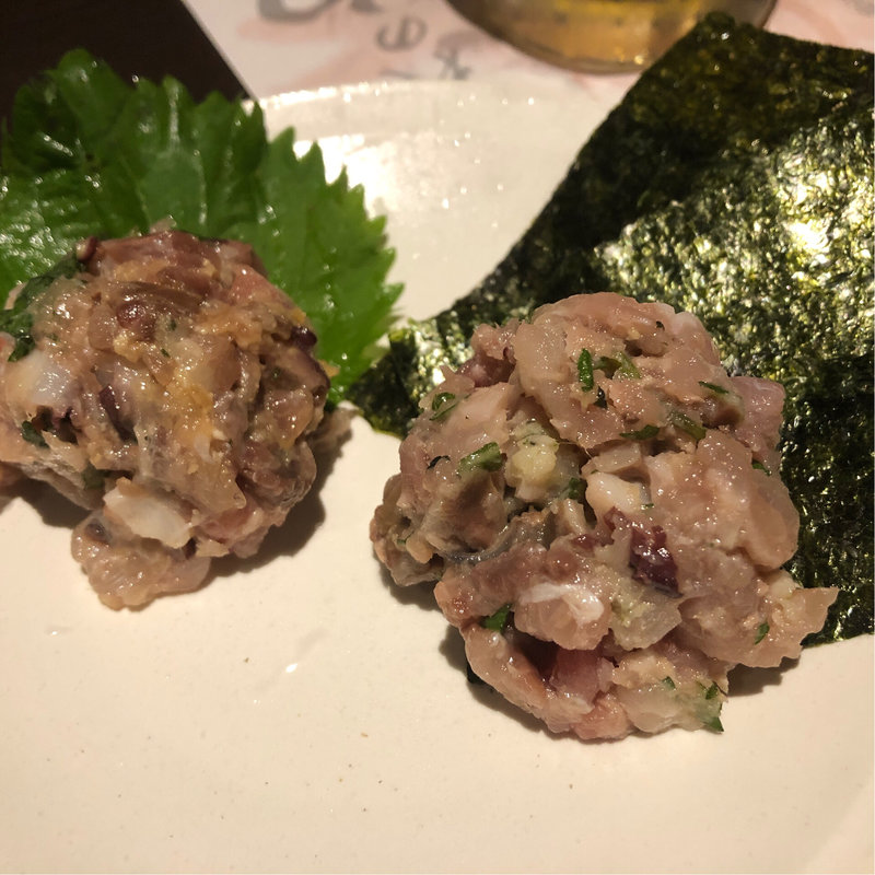 秋のなめろう(魚と酒 はなたれ 品川店)