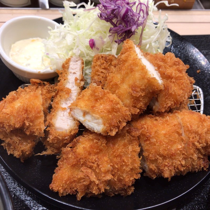 ロースかつ＆ささみかつ2枚定食(松のや 仙台中央店)