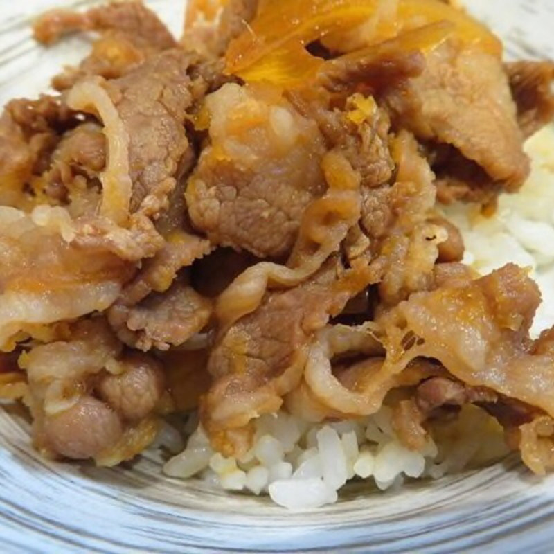 牛飯(上を向いて)