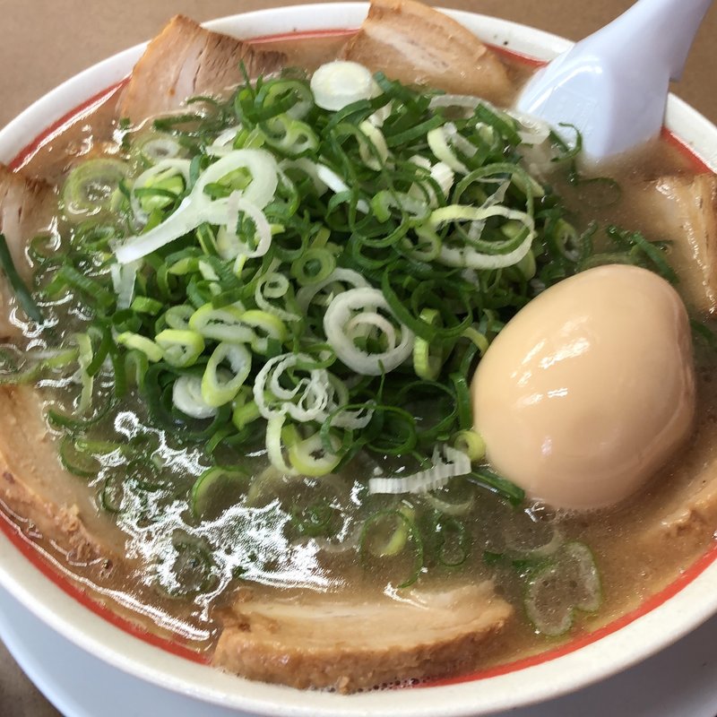 煮卵入りねぎかすチャーシューメン(らーめん藤 田原本店 （らーめんふじ）)