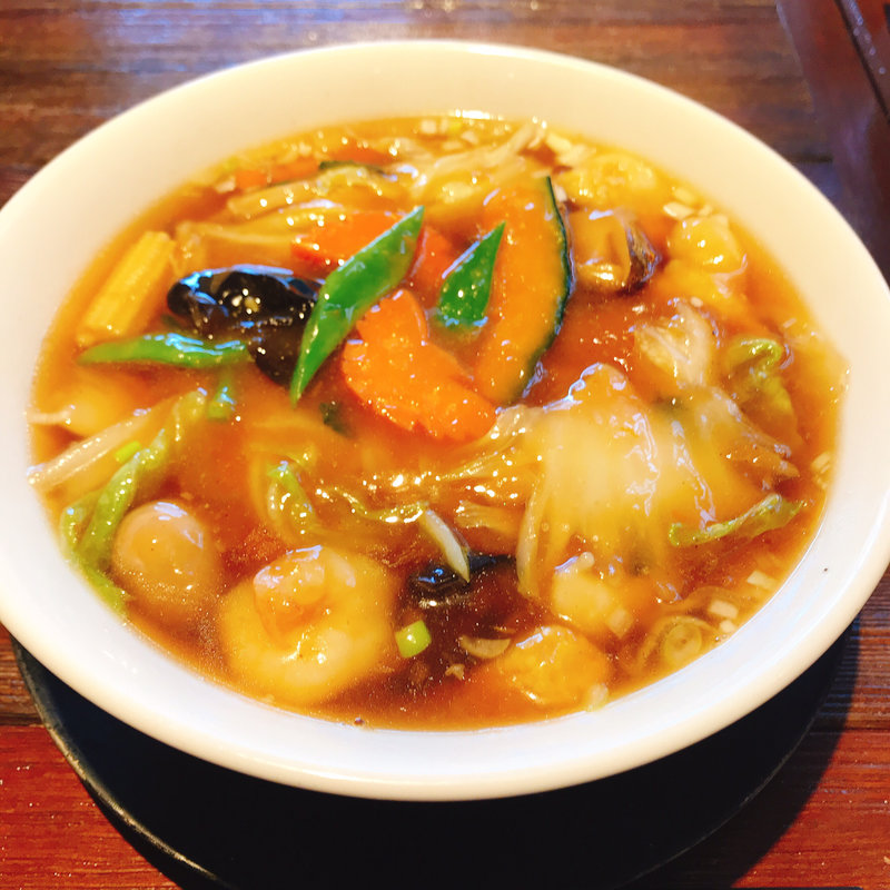 五目つゆそば(中華料理 頤和園（いわえん）天神店)