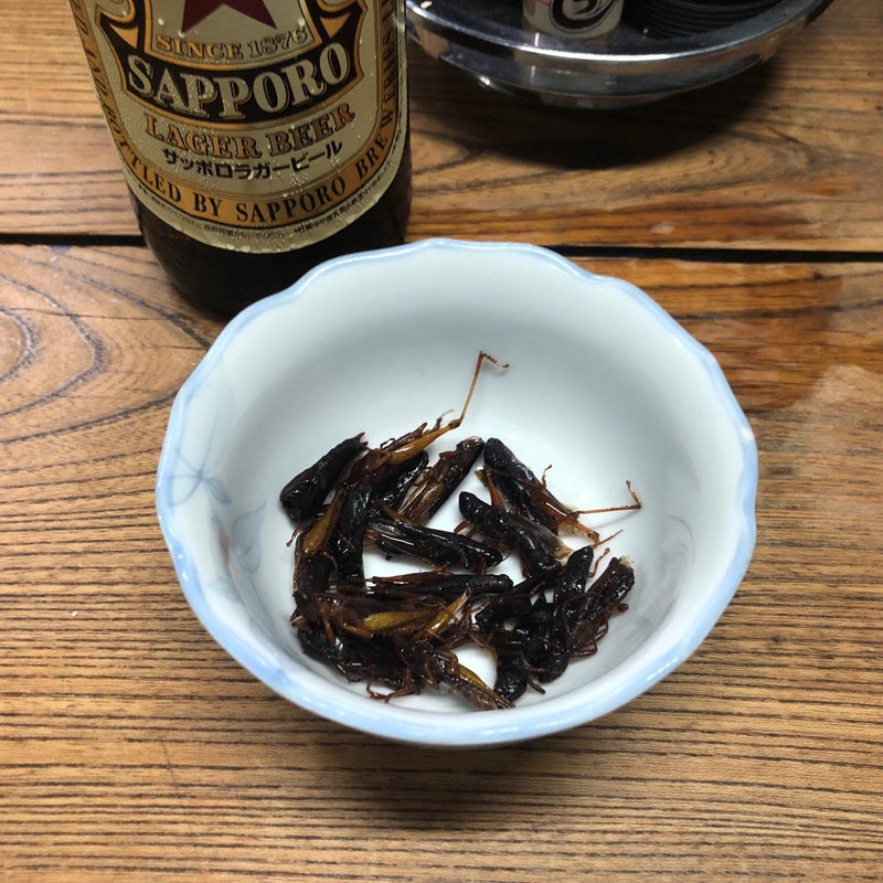 イナゴ甘露煮(大衆酒場 斎藤)