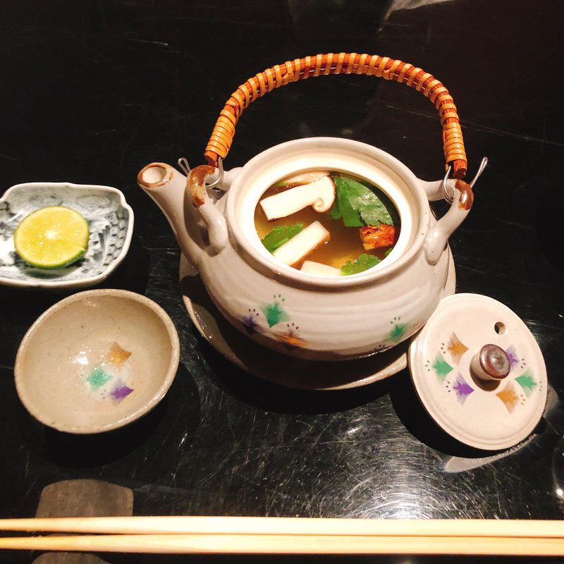 土瓶蒸し(寿司はせ川西麻布店)