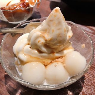 黒蜜きな粉ソフトクリーム(ぐりぐり家 伊川谷店 )
