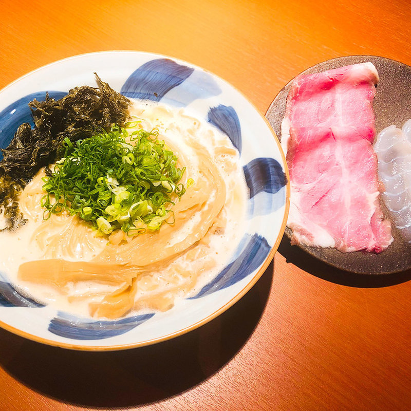 鶏＆ふぐらーめん(天ぷら 大友)