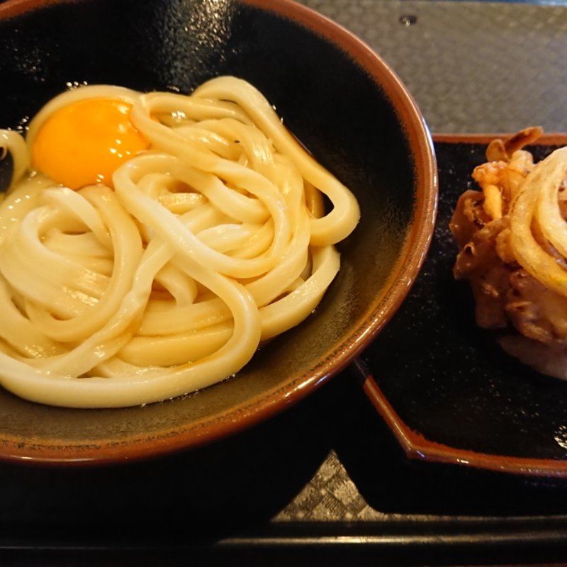 かまたま&かき揚げ(雷鞭)