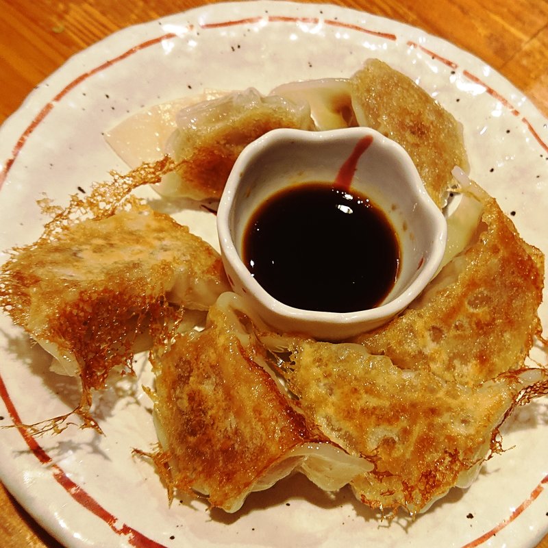 葱味噌入りつくね餃子(THE やきとり 喜作)