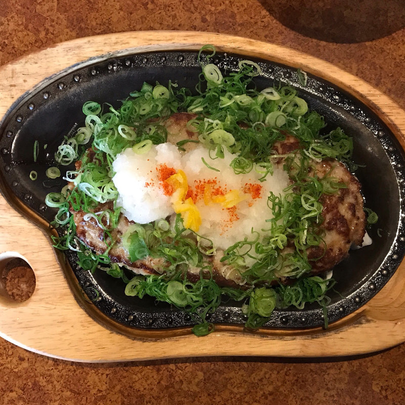 ネギポンおろしバーグステーキ 300g(びっくりドンキー 神楽店)