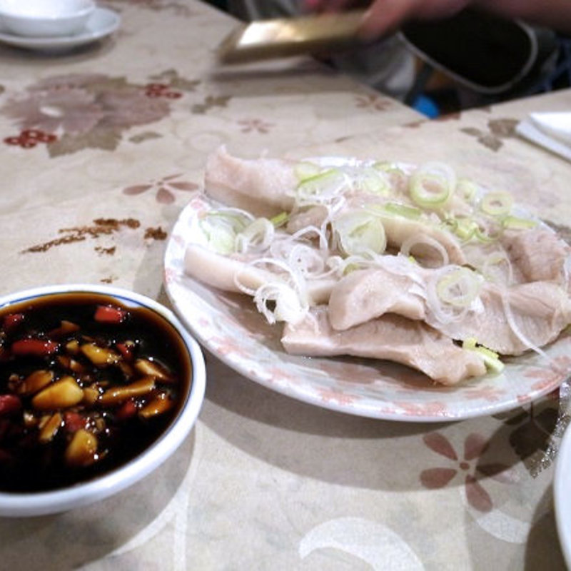 ゆでかしら肉(台北 餃子専門店)
