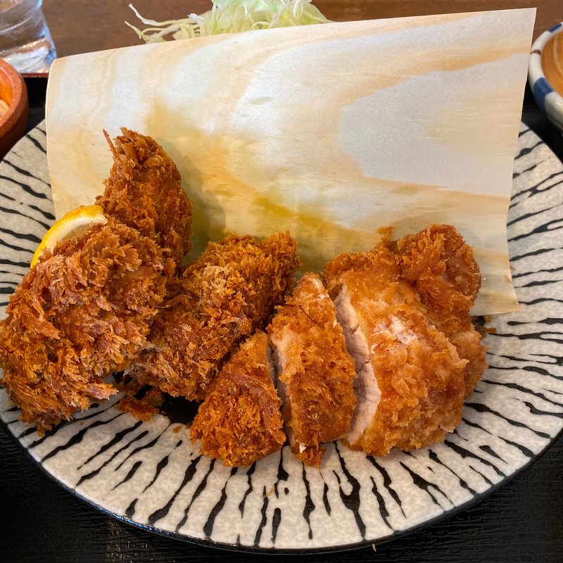 カキフライ&ロースカツ(とんかつ播 六白明石藤江店 )