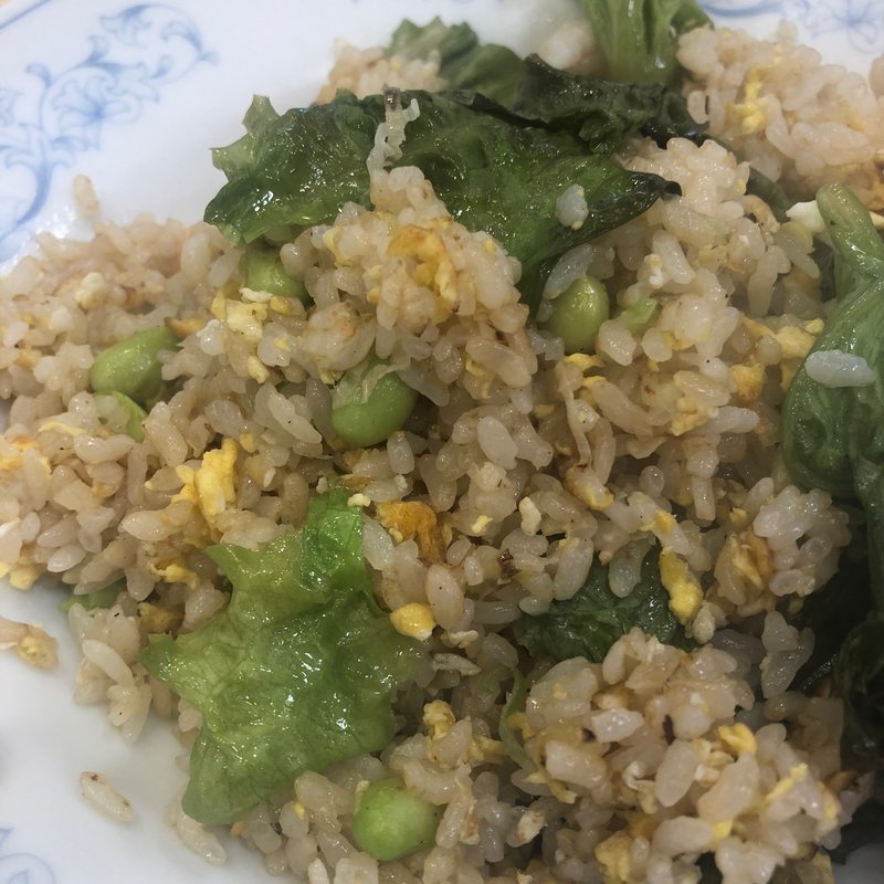 枝豆レタス炒飯(ぎょうざの満洲 川越西口店)