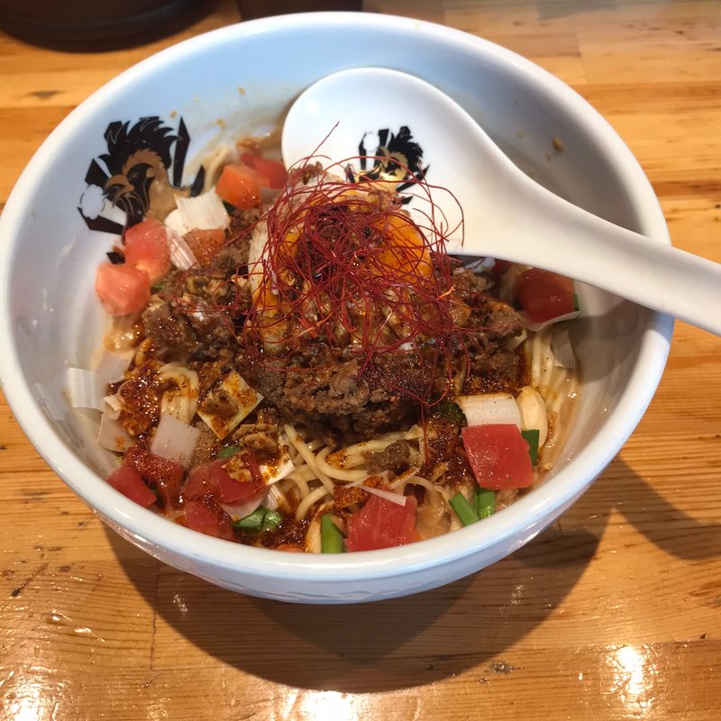 汁なしフォアグラ坦々麺(中華そば満鶏軒)