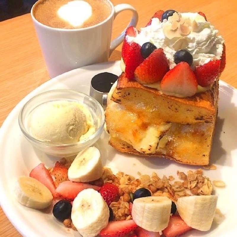チーズケーキクリームフレンチトースト(J.S. PANCAKE CAFE 渋谷店)