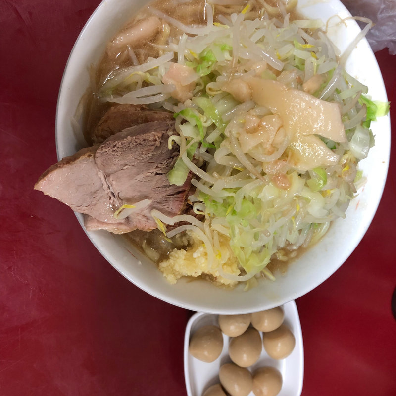 小ラーメン ウズラダブル(ラーメン二郎 相模大野店 （らーめんじろう）)