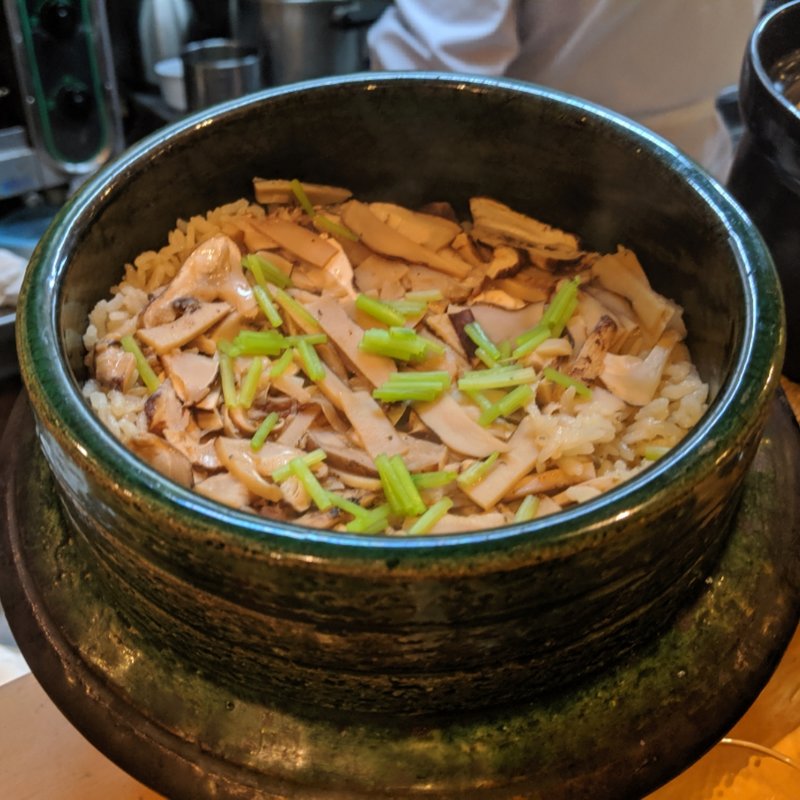 松茸ご飯(割烹　船生 )