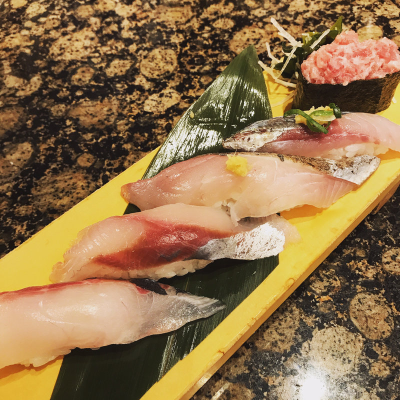 本日のおすすめ5貫握り(がってん寿司 綾瀬店)