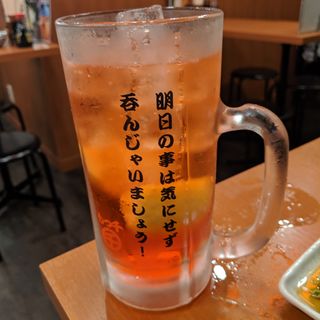 赤の生レモンサワー(もつ千　水道橋店)