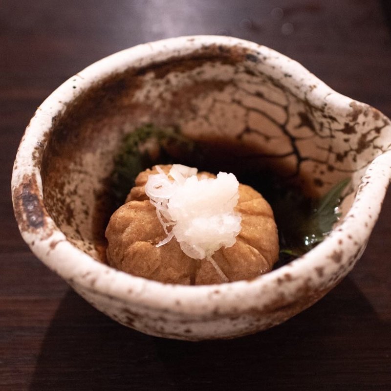 そば豆腐の揚げだし(天庵 )